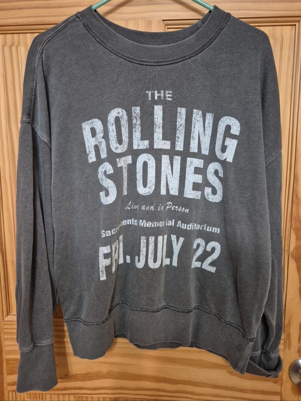The Rolling Stones Sacramento Memorial Auditorium 2024 Sweatshirt M